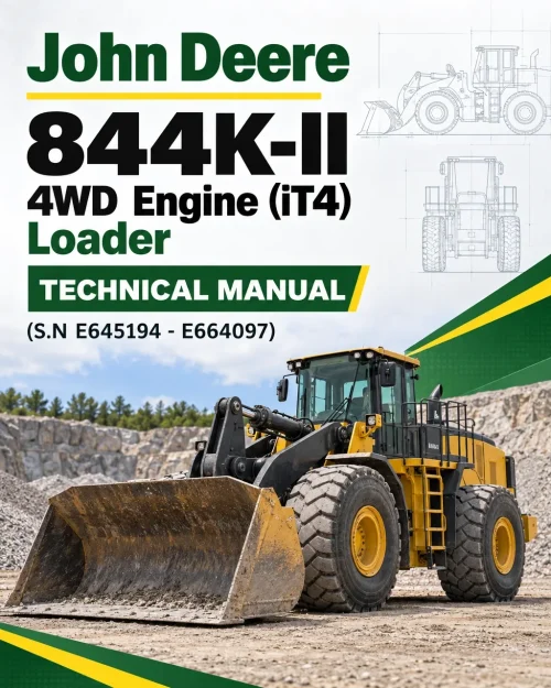 John Deere 844K-II 4WD Engine (iT4) Loader Technical Manual (S.N E645194 - E664097)
