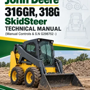 John Deere 316GR, 318G SkidSteer Technical Manual (Manual Controls & S.N G298752 -)