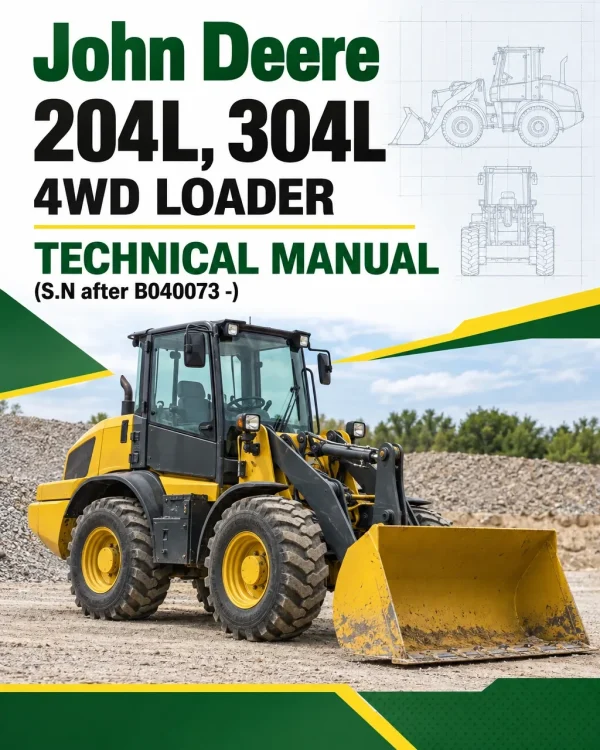 John Deere 204L, 304L 4WD Loader Technical Manual (S.N after B040073 -)