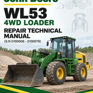 John Deere WL53 4WD Loader Repair Technical Manual (S.N D100008 - D100079)