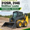 John Deere 312GR, 314G SkidSteer Loader Technical Manual (S.N from G298752 - )