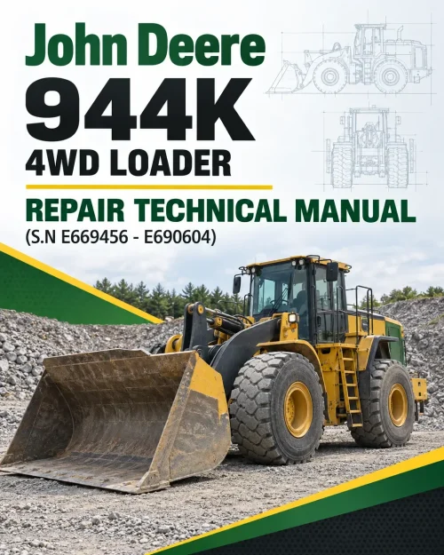 John Deere 944K 4WD Loader Repair Technical Manual (S.N E669456 - E690604) John Deere 944K 4WD Loader Repair Technical Manual (S.N E669456 - E690604)