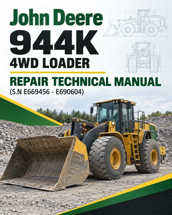 John Deere 944K 4WD Loader Repair Technical Manual (S.N E669456 - E690604)
