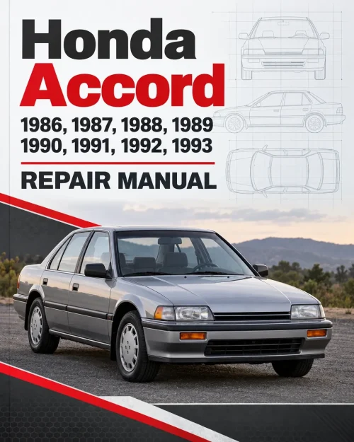 Honda Accord 1986, 1987, 1988, 1989, 1990, 1991, 1992,1993 Repair Manual Honda Accord 1986, 1987, 1988, 1989, 1990, 1991, 1992,1993 Repair Manual