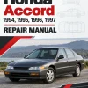 Honda Accord 1994, 1995, 1996, 1997 Repair Manual Honda Accord 1994, 1995, 1996, 1997 Repair Manual