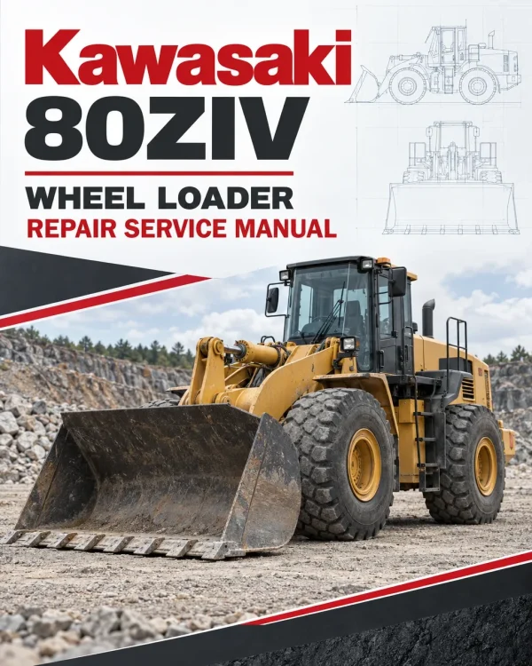 Kawasaki 80ZIV Wheel Loader Repair Service Manual