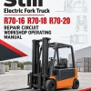 Still Electric Fork Truck R70: R70-16 R70-18 R70-20 Repair Circuit Workshop Operating Manual