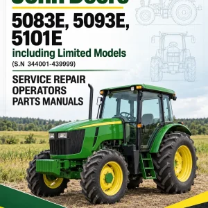 John Deere 5083E, 5093E, 5101E including Limited Models Manuals (S.N 344001-439999) John Deere 5083E, 5093E, 5101E including Limited Models Manuals (S.N 344001-439999)