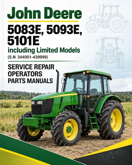 John Deere 5083E, 5093E, 5101E including Limited Models Manuals (S.N 344001-439999) John Deere 5083E, 5093E, 5101E including Limited Models Manuals (S.N 344001-439999)