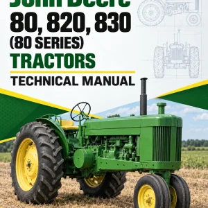 John Deere 80, 820, 830 (80 Series) Tractors Technical Manual