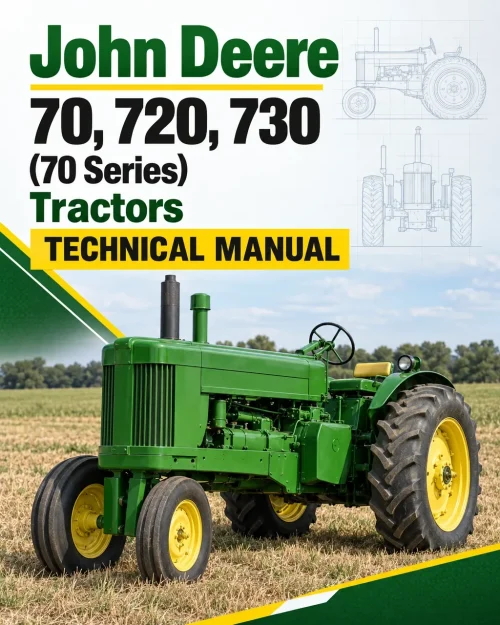 John Deere 70, 720, 730 (70 Series) Tractors Technical Manual