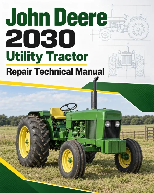 John Deere 2030 Utility Tractor Repair Technical Manual John Deere 2030 Utility Tractor Repair Technical Manual