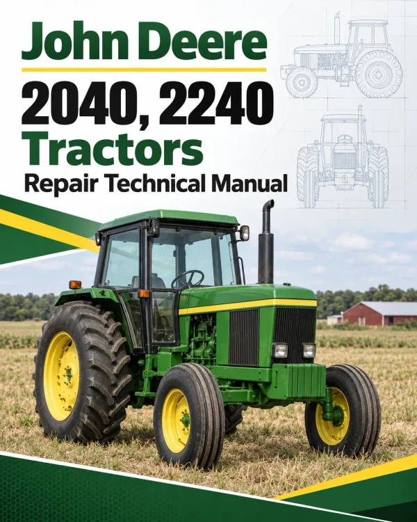 John Deere 2040, 2240 Tractors Repair Technical Manual