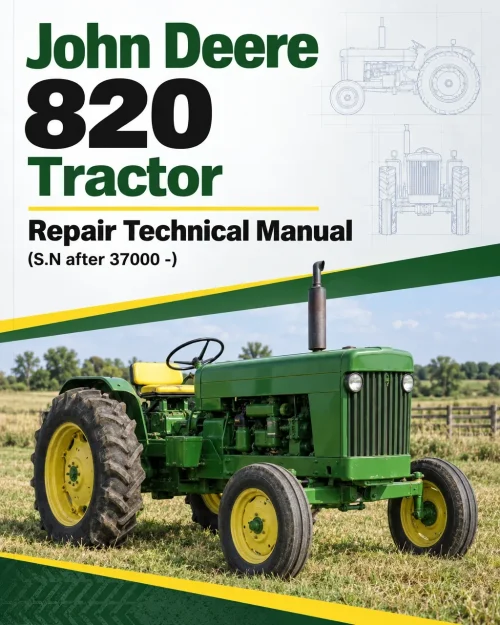 John Deere 820 Tractor Repair Technical Manual (S.N after 37000 -) John Deere 820 Tractor Repair Technical Manual (S.N after 37000 -)