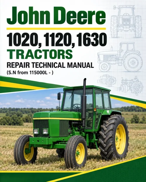 John Deere 1020, 1120, 1630 Tractors Repair Technical Manual (S.N from 115000L - ) John Deere 1020, 1120, 1630 Tractors Repair Technical Manual (S.N from 115000L - )