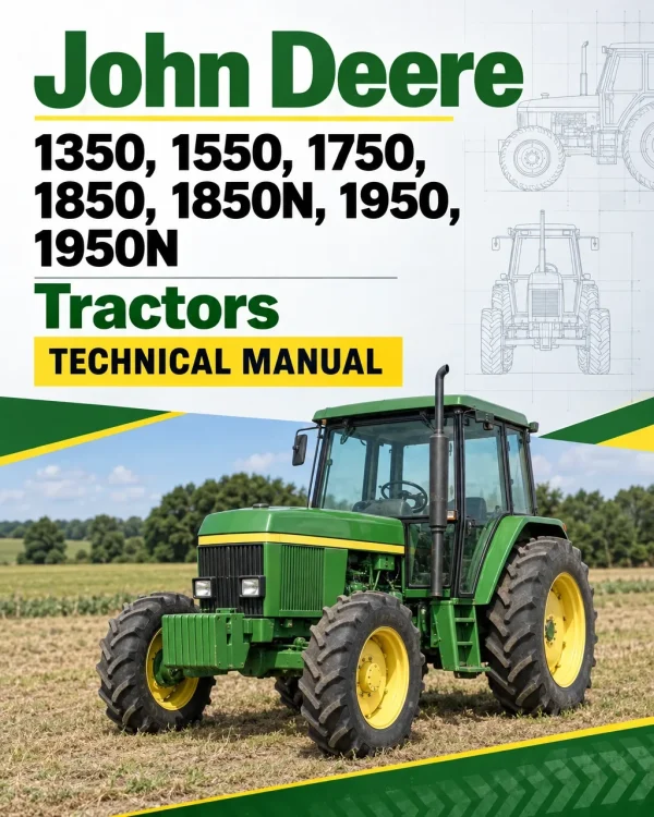 John Deere 1350, 1550, 1750, 1850, 1850N, 1950, 1950N Tractors Technical Manual John Deere 1350, 1550, 1750, 1850, 1850N, 1950, 1950N Tractors Technical Manual