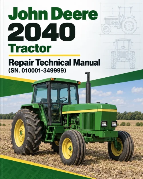 John Deere 2040 Tractor Repair Technical Manual (SN. 010001-349999) John Deere 2040 Tractor Repair Technical Manual (SN. 010001-349999)