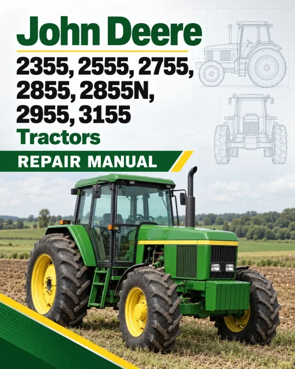 John Deere 2355, 2555, 2755, 2855, 2855N, 2955, 3155 Tractors Repair Manual