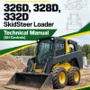 John Deere 326D, 328D, 332D SkidSteer Loader Technical Manual (EH Controls)