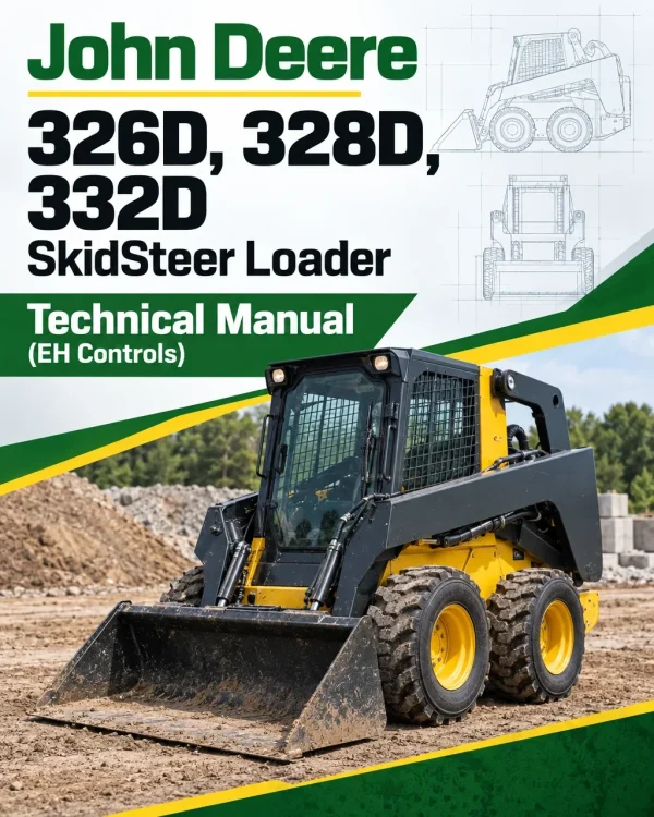 John Deere 326D, 328D, 332D SkidSteer Loader Technical Manual (EH Controls)