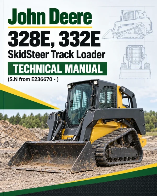 John Deere 328E, 332E SkidSteer Track Loader Technical Manual (S.N from E236670 - )