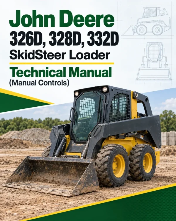 John Deere 326D, 328D, 332D SkidSteer Loader Technical Manual (Manual Controls)