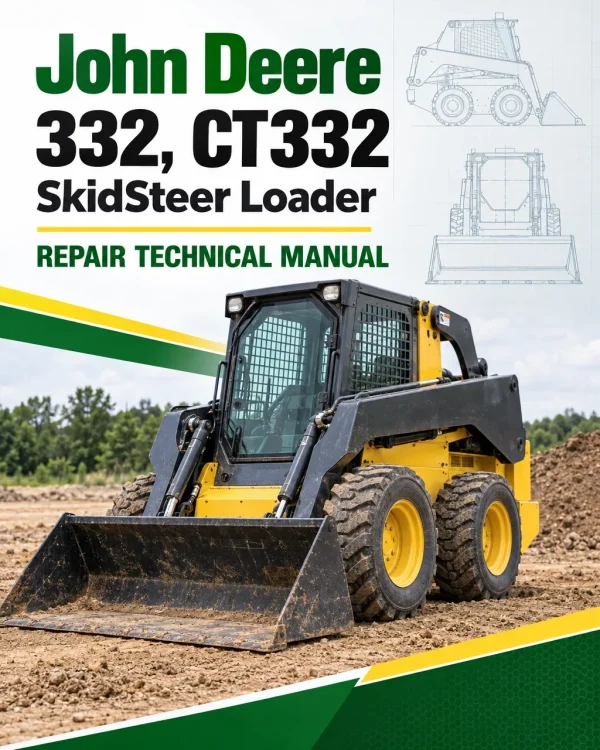 John Deere 332, CT332 SkidSteer Loader Repair Technical Manual