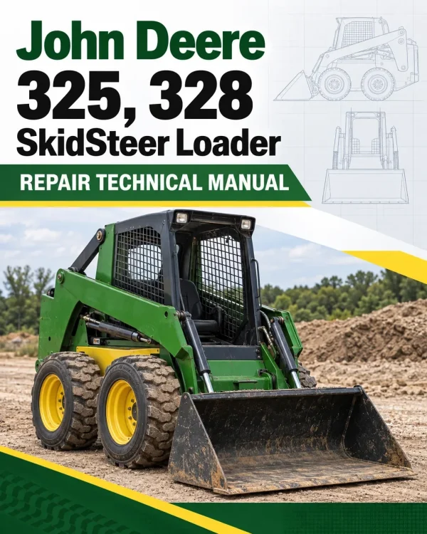 John Deere 325, 328 SkidSteer Loader Repair Technical Manual