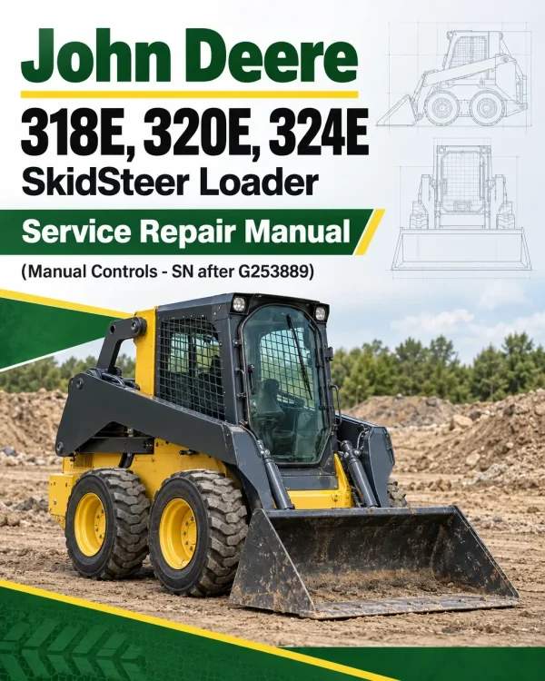 John Deere 318E, 320E, 324E SkidSteer Loader Manual (Manual Controls - SN after G253889)