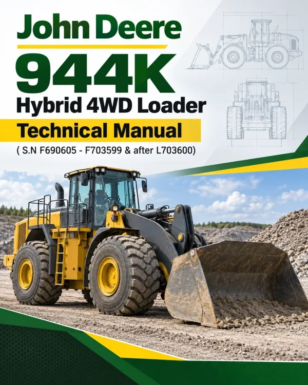John Deere 944K Hydrid 4WD Loader Technical Manual ( S.N F690605 - F703599 & after L703600)