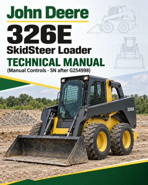 John Deere 326E SkidSteer Loader Technical Manual (Manual Controls - SN after G254998) John Deere 326E SkidSteer Loader Technical Manual (Manual Controls - SN after G254998)