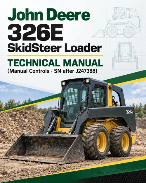 John Deere 326E SkidSteer Loader Technical Manual (Manual Controls - SN after J247388) John Deere 326E SkidSteer Loader Technical Manual (Manual Controls - SN after J247388)