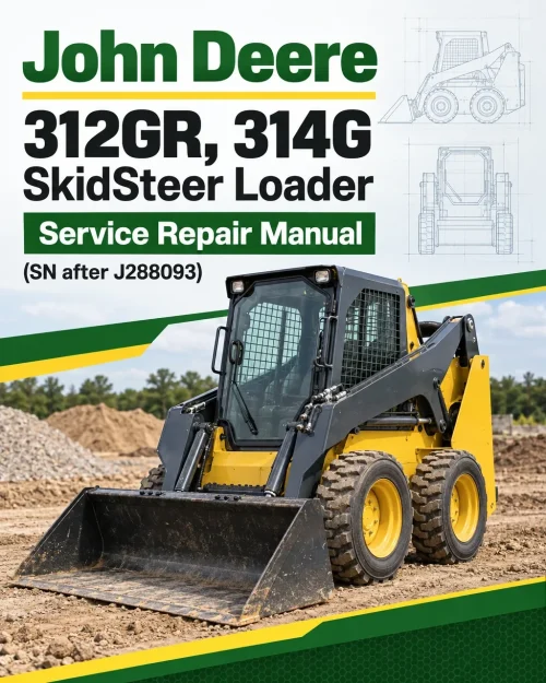 John Deere 312GR, 314G SkidSteer Loader Manual (SN after J288093)