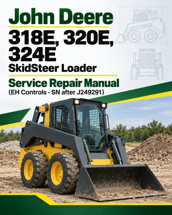 John Deere 318E, 320E, 324E SkidSteer Loader Manual (EH Controls - SN after J249291)
