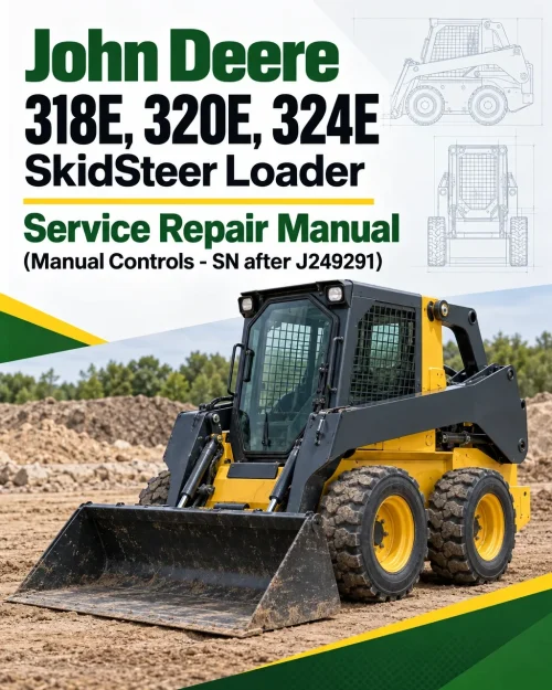 John Deere 318E, 320E, 324E SkidSteer Loader Manual (Manual Controls - SN after J249291) John Deere 318E, 320E, 324E SkidSteer Loader Manual (Manual Controls - SN after J249291)