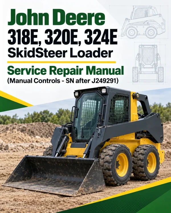 John Deere 318E, 320E, 324E SkidSteer Loader Manual (Manual Controls - SN after J249291)