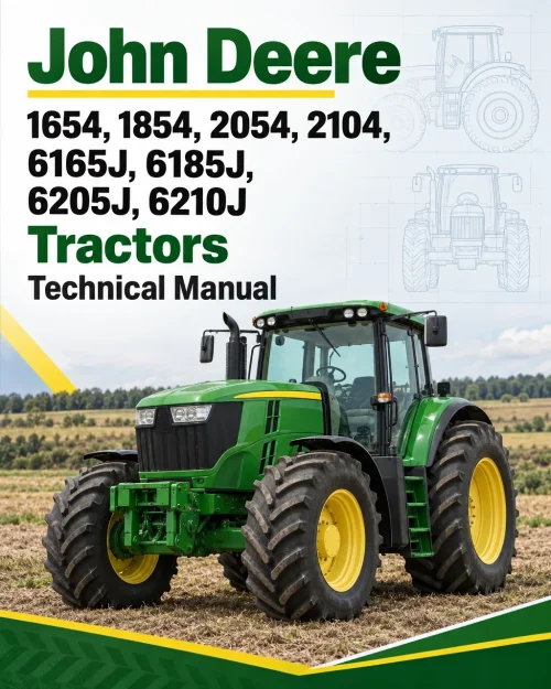 John Deere 1654, 1854, 2054, 2104, 6165J, 6185J, 6205J, 6210J Tractors Technical Manual John Deere 1654, 1854, 2054, 2104, 6165J, 6185J, 6205J, 6210J Tractors Technical Manual