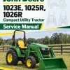 John Deere 1023E, 1025R, 1026R Compact Utility Tractor Service Manual