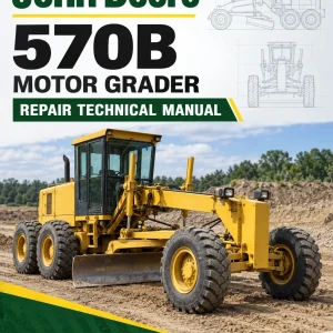 John Deere 570B Motor Grader Repair Technical Manual