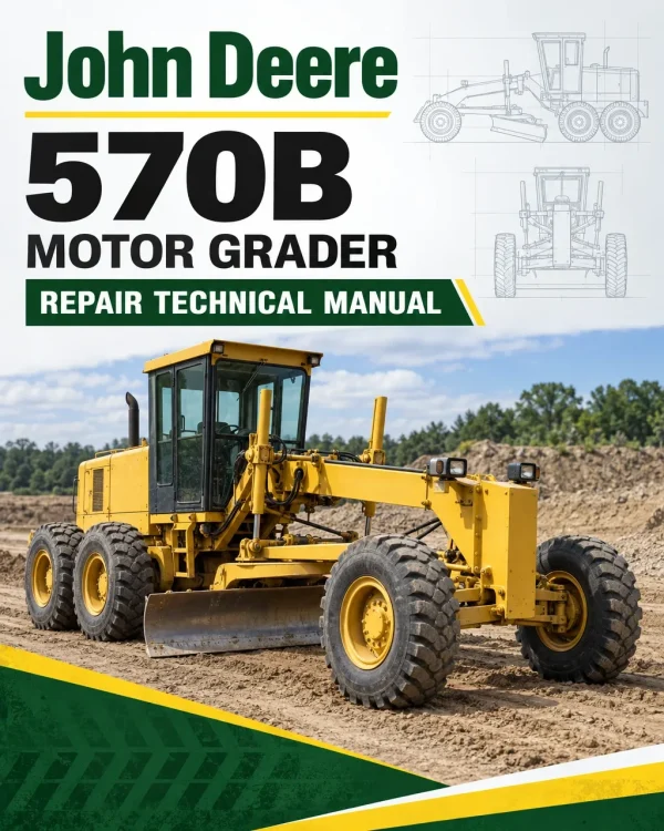 John Deere 570B Motor Grader Repair Technical Manual