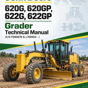 John Deere 620G, 620GP, 622G, 622GP Grader Technical Manual (S.N F680878 & L700954 - )