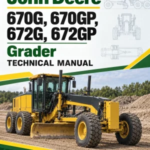 John Deere 670G, 670GP, 672G, 672GP Grader Technical Manual (S.N F680878 - F680877 ) John Deere 670G, 670GP, 672G, 672GP Grader Technical Manual (S.N F680878 - F680877 )