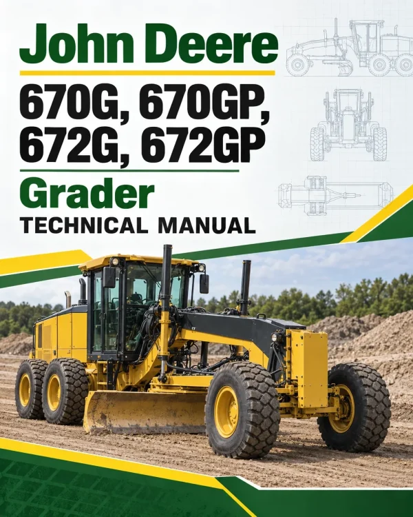 John Deere 670G, 670GP, 672G, 672GP Grader Technical Manual (S.N F680878 - F680877 )