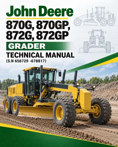 John Deere 870G, 870GP, 872G, 872GP Grader Technical Manual (S.N 656729 -678817)