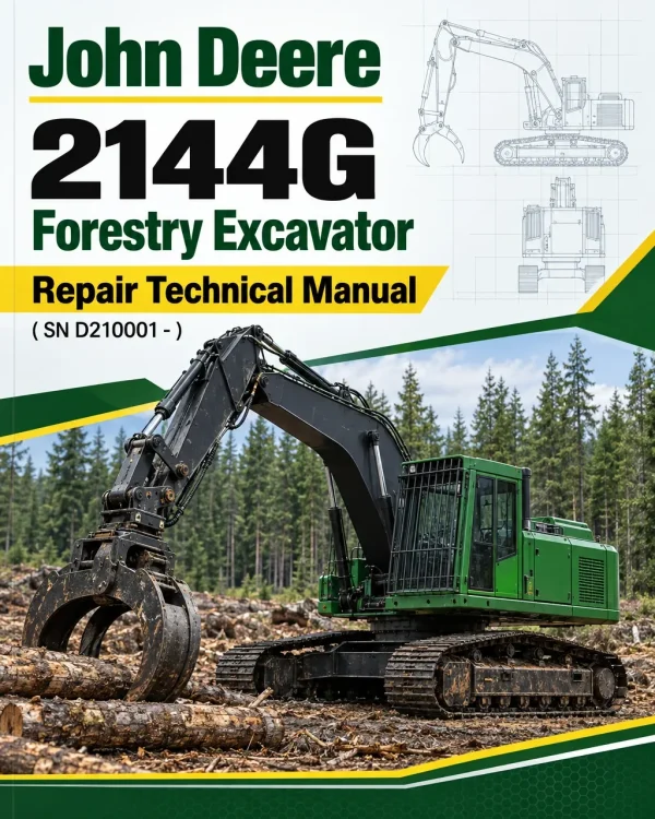 John Deere 2144G Forestry Excavator Repair Technical Manual ( SN D210001 -)