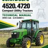 John Deere 4520, 4720 Compact Utility Tractors Technical Manual (With Cab - S.N 650001-) John Deere 4520, 4720 Compact Utility Tractors Technical Manual (With Cab - S.N 650001-)
