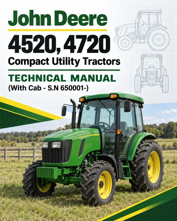 John Deere 4520, 4720 Compact Utility Tractors Technical Manual (With Cab - S.N 650001-) John Deere 4520, 4720 Compact Utility Tractors Technical Manual (With Cab - S.N 650001-)