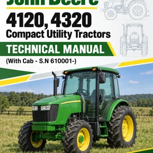 John Deere 4120, 4320 Compact Utility Tractors Technical Manual (With Cab - S.N 610001-)
