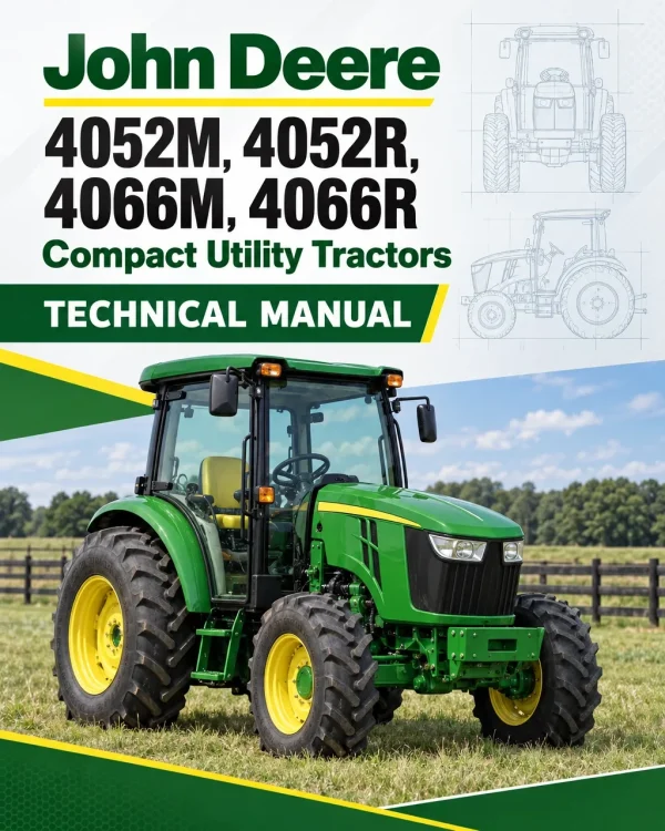 John Deere 4052M, 4052R, 4066M, 4066R Compact Utility Tractors Technical Manual