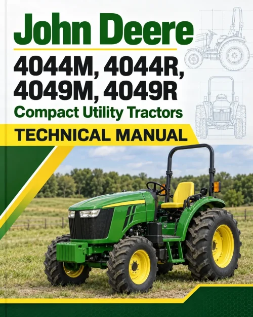John Deere 4044M, 4044R, 4049M, 4049R Compact Utility Tractors Technical Manual John Deere 4044M, 4044R, 4049M, 4049R Compact Utility Tractors Technical Manual